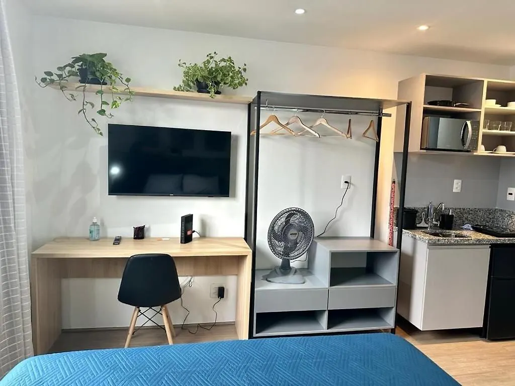 شقة Roma Studio No Bras Com Piscina/Metro Bras ساو باولو