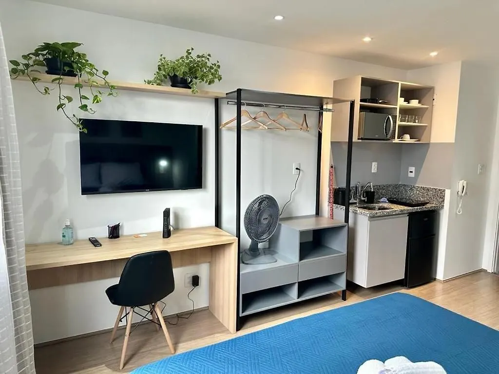 Roma Studio No Bras Com Piscina/Metro Bras ساو باولو البرازيل