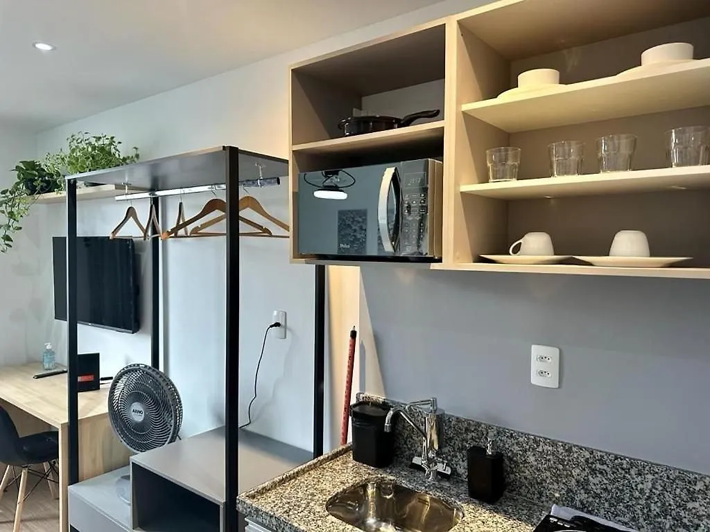 شقة Roma Studio No Bras Com Piscina/Metro Bras ساو باولو